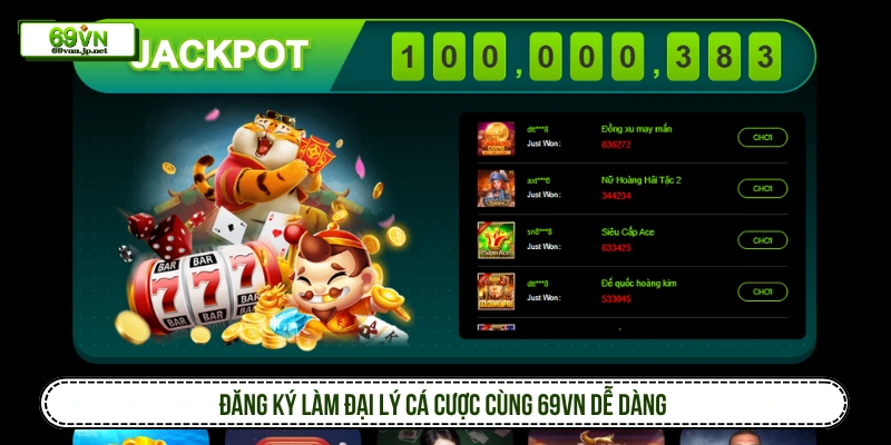 Đăng ký làm đại lý cá cược cùng 69VN dễ dàng 