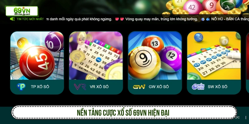 Nền tảng cược xổ số 69VN hiện đại 